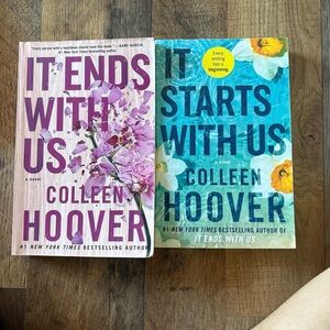 Paperback Novel - It Ends With Us / It Starts With Us (Purple & Teal Covers)